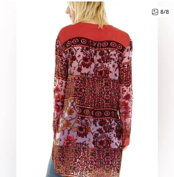 Aratta burnout velvet top l - Picture 2 of 6